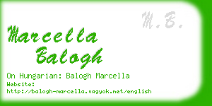 marcella balogh business card